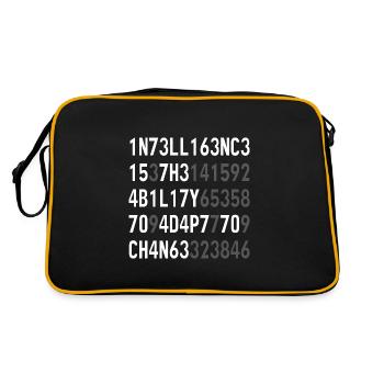 Intelligence Is The Ability To Adapt To Change - Retro Bag - black/gold - Back