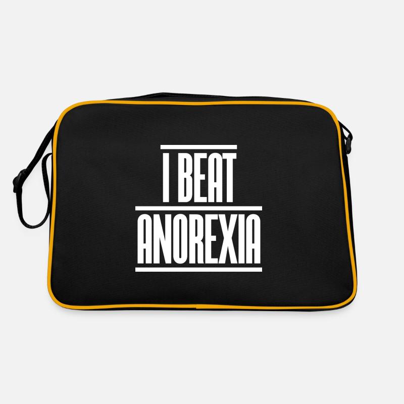 Ich schlage Anorexie Retro Tasche