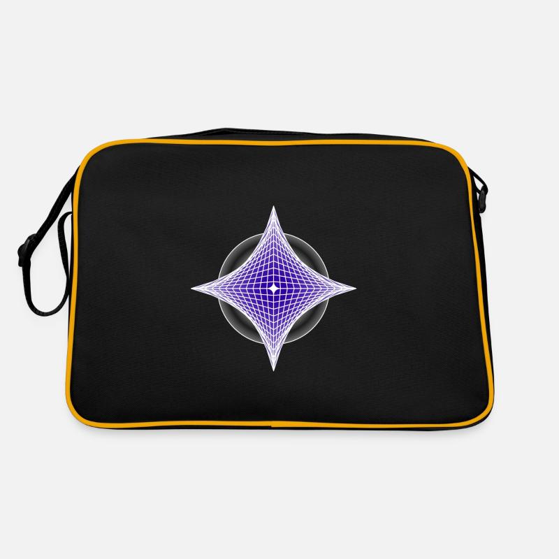 Space-time curvature - Retro Bag - black/gold