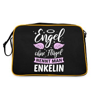 Les anges sans ailes s'appellent petites-filles - Sac Retro - noir/or - Dos
