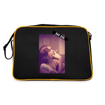 Smoking de mauvaise fille - Sac Retro - noir/or - Dos