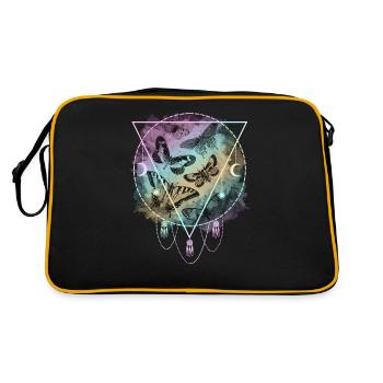 Papillons colorés Pastel Goth - Sac Retro - noir/or - Dos