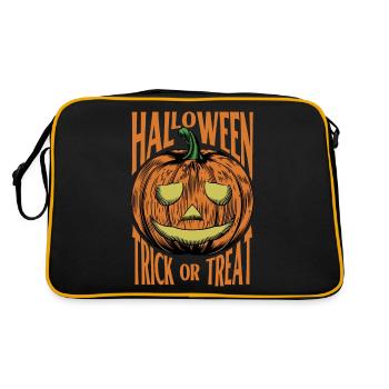 Halloween - Trick Or Treat avec Jack-O-Lantern - Sac Retro - noir/or - Dos
