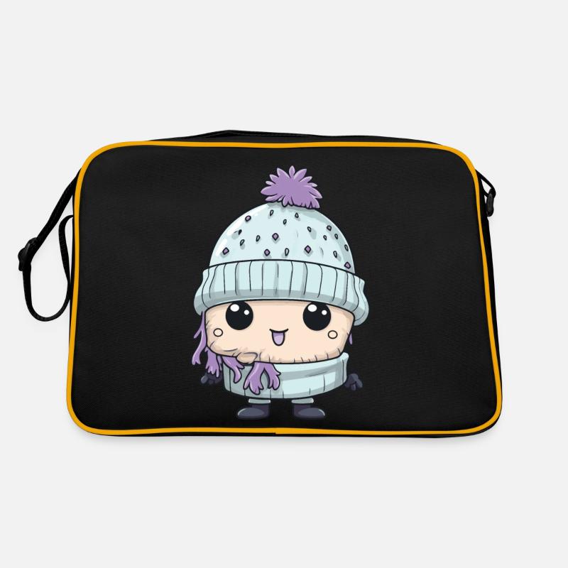 Winter Eskimo Comic Niedlich Retro Tasche