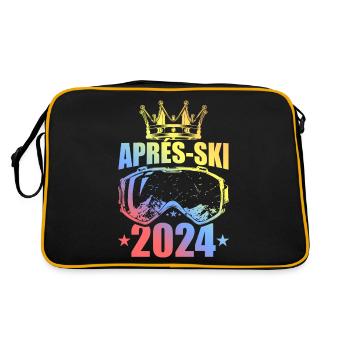 Après Ski 2024 Mountains Saying Colorful - Retro Bag - black/gold - Back