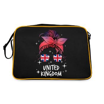 United Kingdom - Retro Bag - black/gold - Back