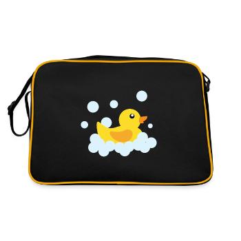 Canard de bain canard jaune canard en caoutchouc canard en caoutchouc - Sac Retro - noir/or - Dos