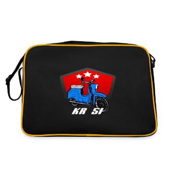 Simson KR 51 Schwalbe Moped GDR - Retro Bag - black/gold - Back