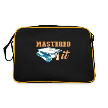 Master Diplôme d’études supérieures Master - Sac Retro - noir/or - Dos