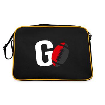 go rugby supporter joueur rugby toulouse - Sac Retro - noir/or - Dos