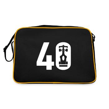40 Formula Motorsport - Retro Bag - black/gold - Back