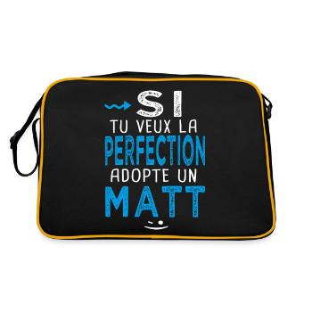 perfection adopte un Matt Cadeau Mathieu Mathias - Sac Retro - noir/or - Dos
