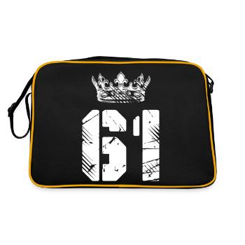 61 Couronne numérique - Sac Retro - noir/or - Dos