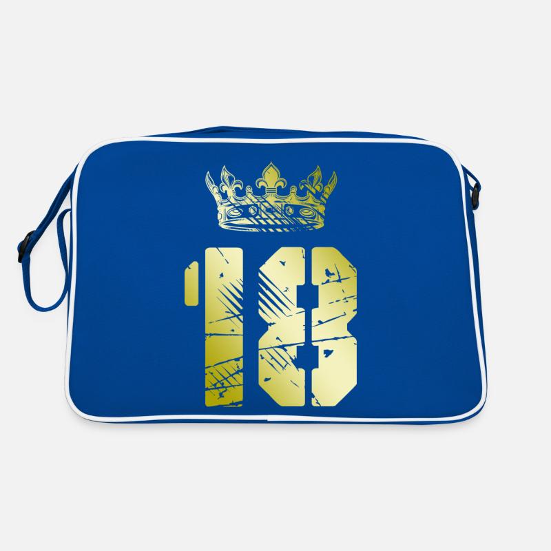 18 Couronne numérique Sac Retro