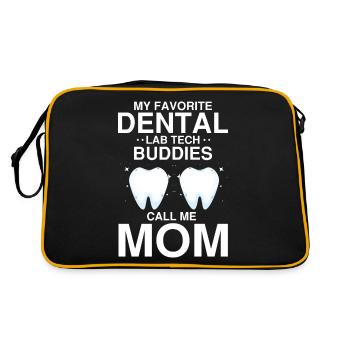 Technicien dentaire pour l’orthodontie et le laboratoire dentaire - Sac Retro - noir/or - Dos