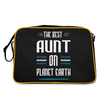 Meilleure tante disant - Sac Retro - noir/or - Dos