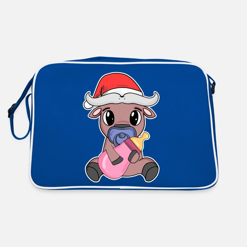 Bœuf bébé Noël Sac Retro