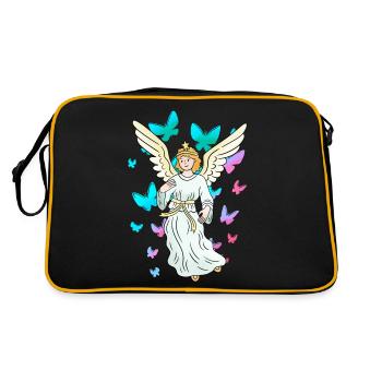 Céleste Printemps Papillons Nature Ange - Sac Retro - noir/or - Dos