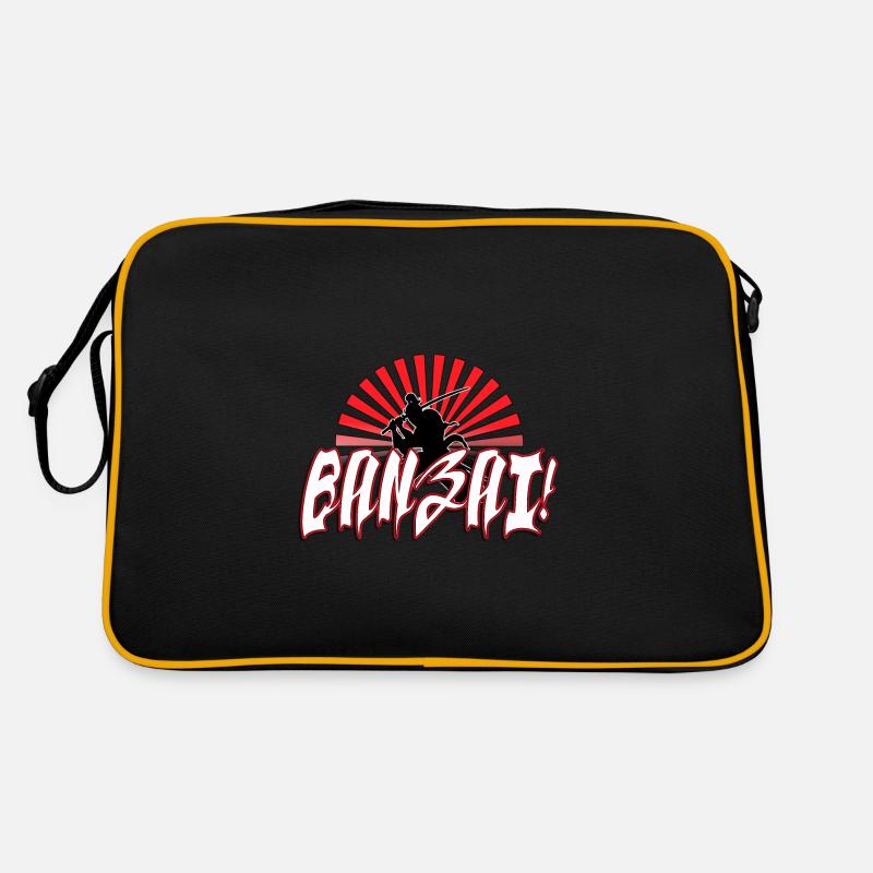 Banzai - Sac Retro - noir/or