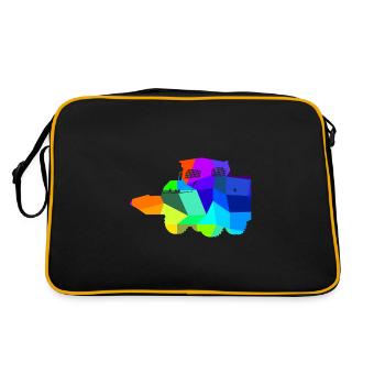 Chargeuse compacte Rainbow Polygon Construction Vehicle - Sac Retro - noir/or - Dos