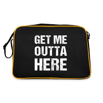 Get Me Outta Here Vintage - Sac Retro - noir/or - Dos