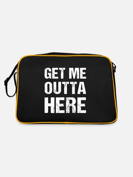 Get Me Outta Here Vintage - Sac Retro - noir/or - Dos