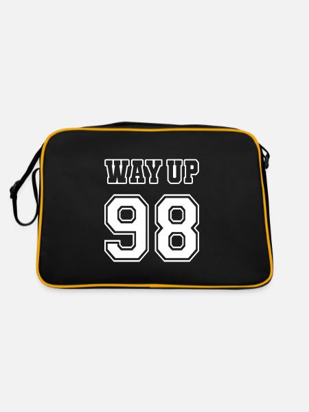 Way Up 98 Vintage anniversaire 1998 - Sac Retro - noir/or - Dos