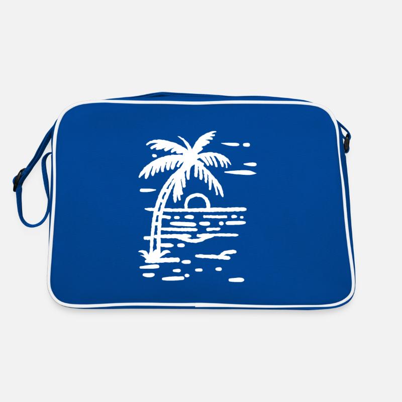 Palm Tree Beach Sunset Retro Bag