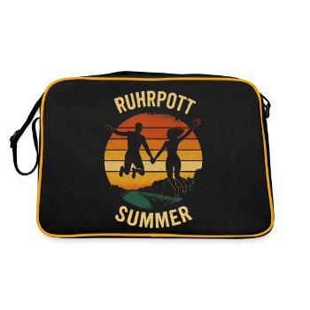 Ruhr Area Ruhrpott Summer Canal Romance - Retro Bag - black/gold - Back