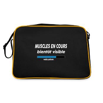 muscles en cours bientôt visible - Sac Retro - noir/or - Dos