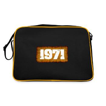 1971 - Retro Tasche - Schwarz/Gold - Hinten