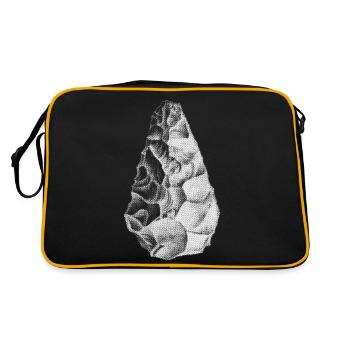 Back to the Primitive - Retro Tasche - Schwarz/Gold - Hinten