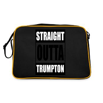 Straight Outta Trumpton - Retro Bag - black/gold - Back