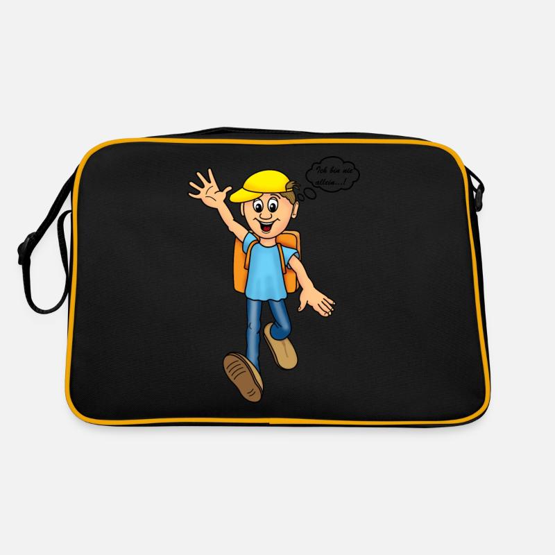 Schuljunge Retro Tasche