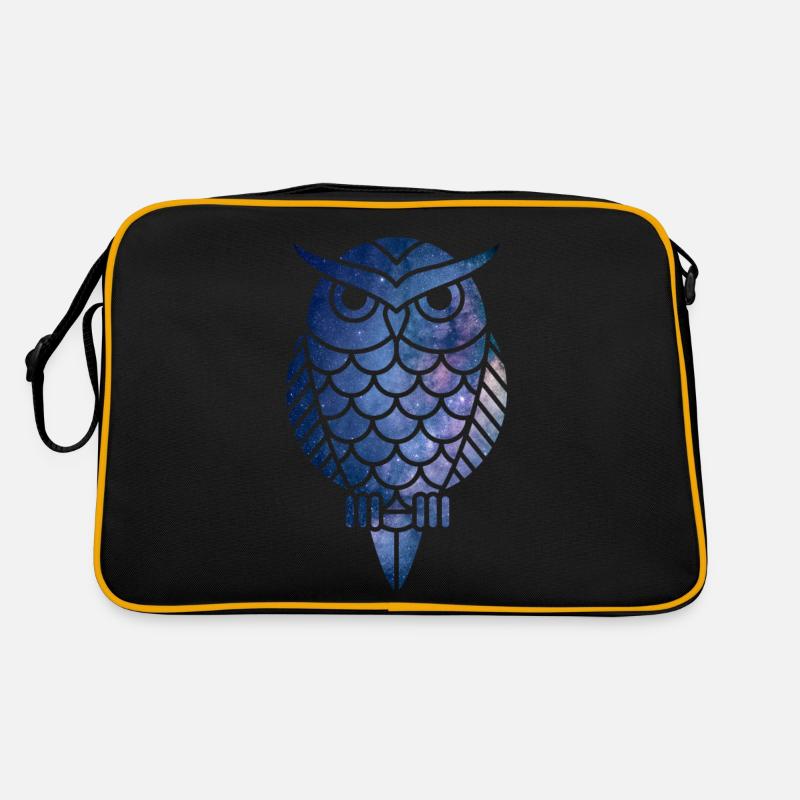 Eule Sterne Retro Tasche