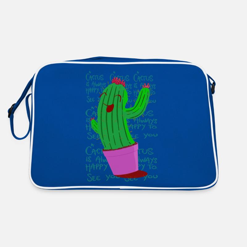 Happy Cactus Retro Bag
