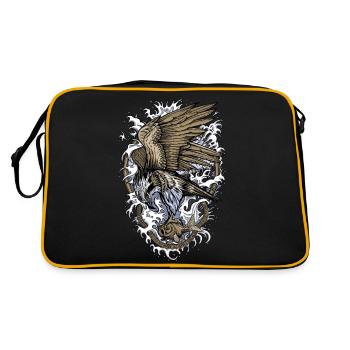 Balbuzard - Sac Retro - noir/or - Dos