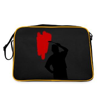 peinture homme - Sac Retro - noir/or - Dos