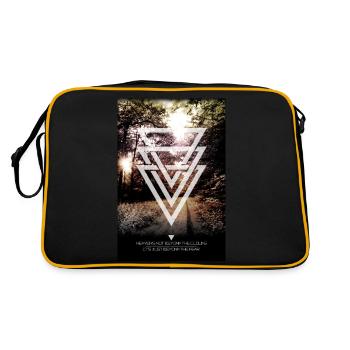 mystic forest triangles - Sac Retro - noir/or - Dos