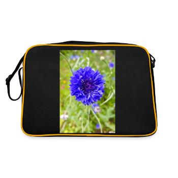 bluebottle also cornflower cornflower cyan - Retro Bag - black/gold - Back