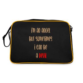 Ange et démon - Sac Retro - noir/or - Dos