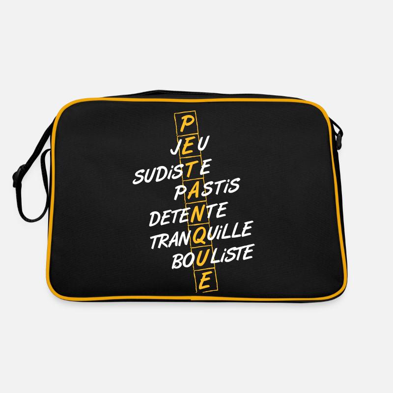 Pétanque, jeu de boule du sud, humour ! Sac Retro