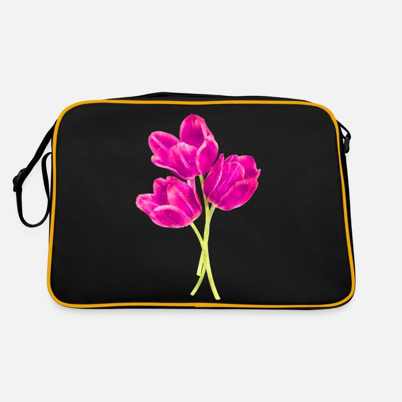 Watercolors Flowers Spring Spring Beginning Tulip Retro Bag