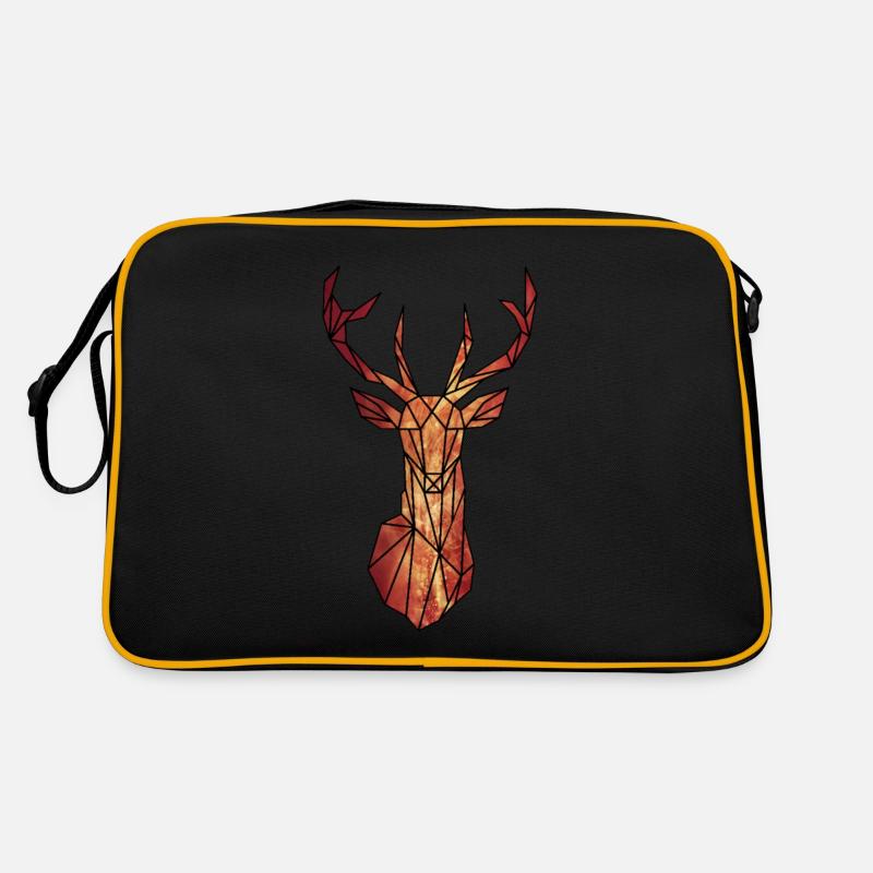 Roter Hirsch Retro Tasche