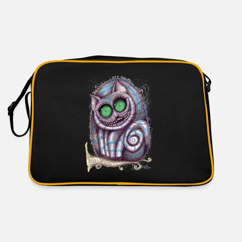 Stregatto Kunst 2 - Retro Tasche - Schwarz/Gold