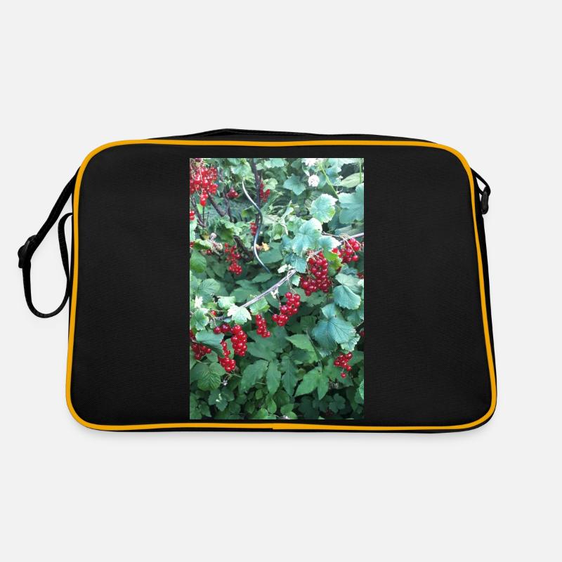 Red currants on shrub Retro Bag
