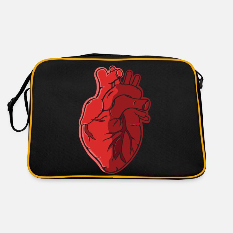 Herz Anatomie Retro Tasche
