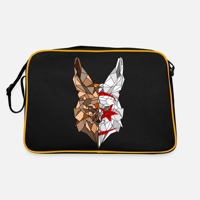 Fennec polygone drapeau de l'Algérie Sac Retro