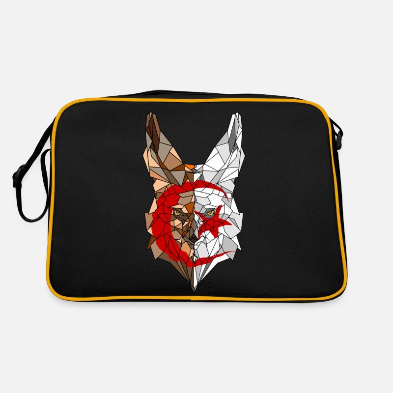 Fennec und die Flagge Algeriens in der Polysphäre 2 Retro Tasche