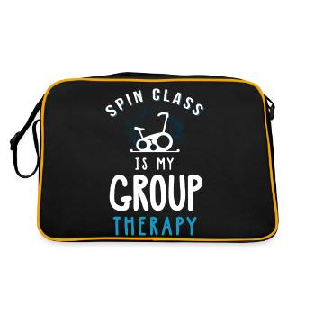Spin Class Is My Group Therapy - Retro Bag - black/gold - Back